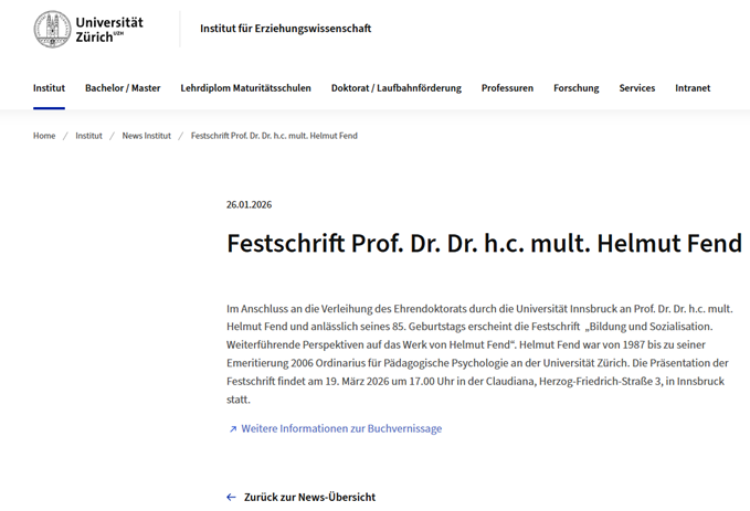 Festschrift UZH 1